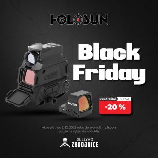 🔥 Black Friday ve Zbrojnici startuje! Do akce se přidává i Holosun – a rovnou s extra slevou 20 % na vybrané modely....